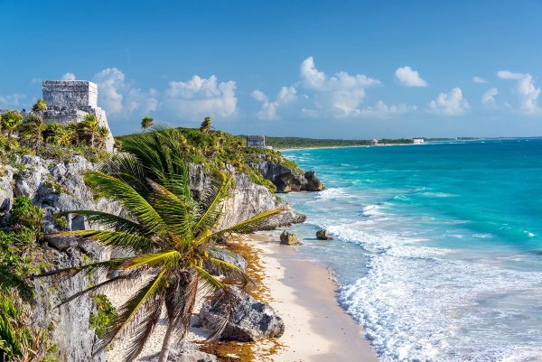Akumal’s soft white sand and turquoise waters - Agave Villas