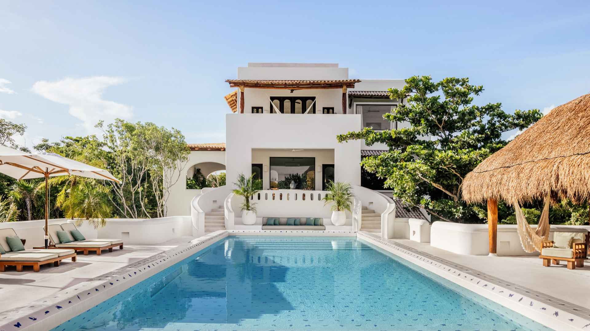 Ultra-luxury beachfront villa in Mexico with infinity pool, ocean views, and private outdoor living
